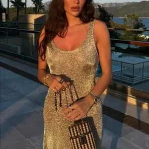 Zara KNIT DRESS WITH METALLIC THREAD